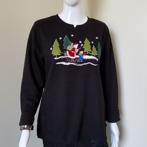 White Stag Christmas Theme Top